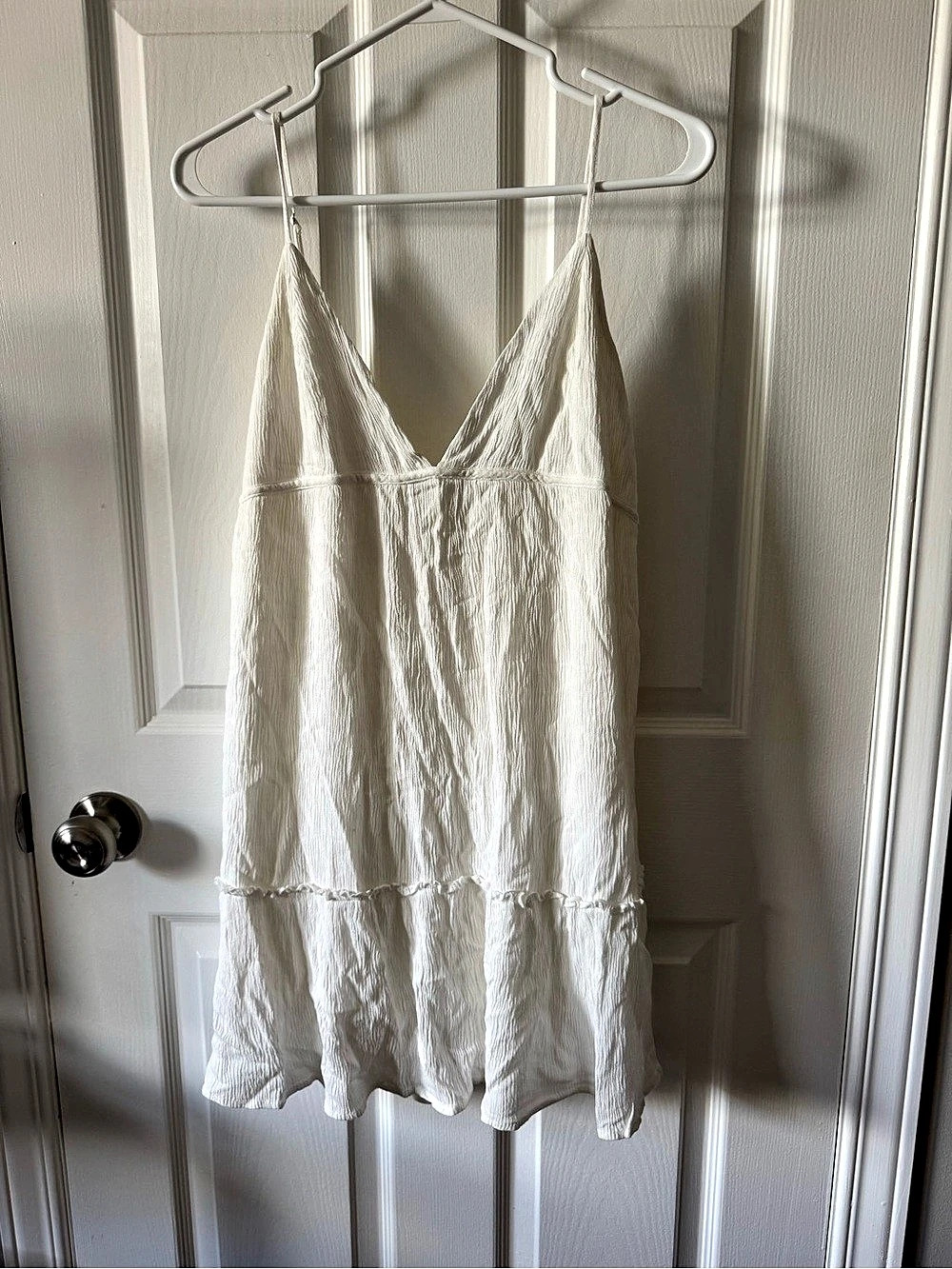 Garage Mini Dress in White Size Large